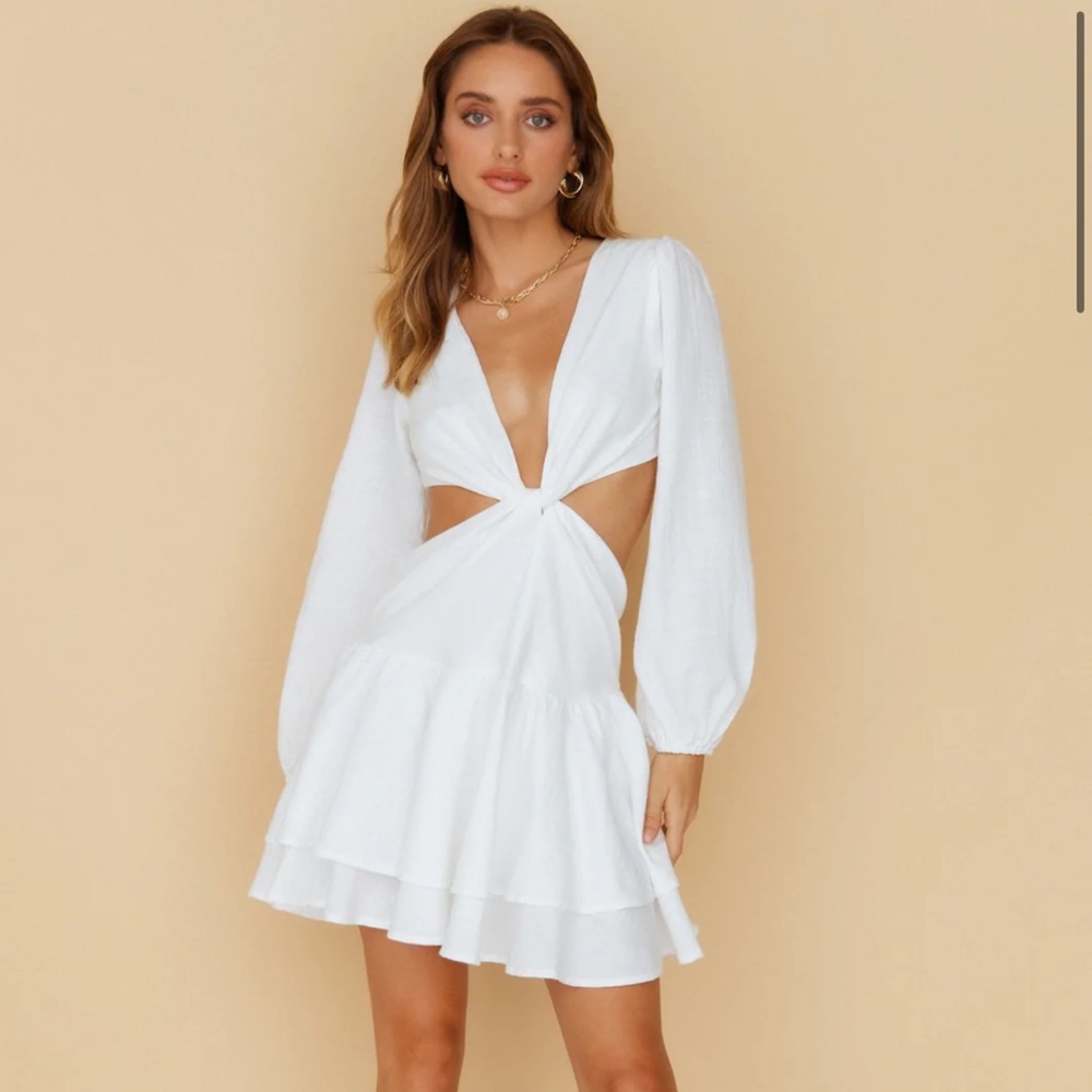 Hello molly loving visions dress mini tie front